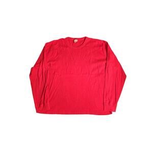Hannah Anderson Organic Cotton XXL Red Ling Sleeve Shirt Plain Soft LNWT